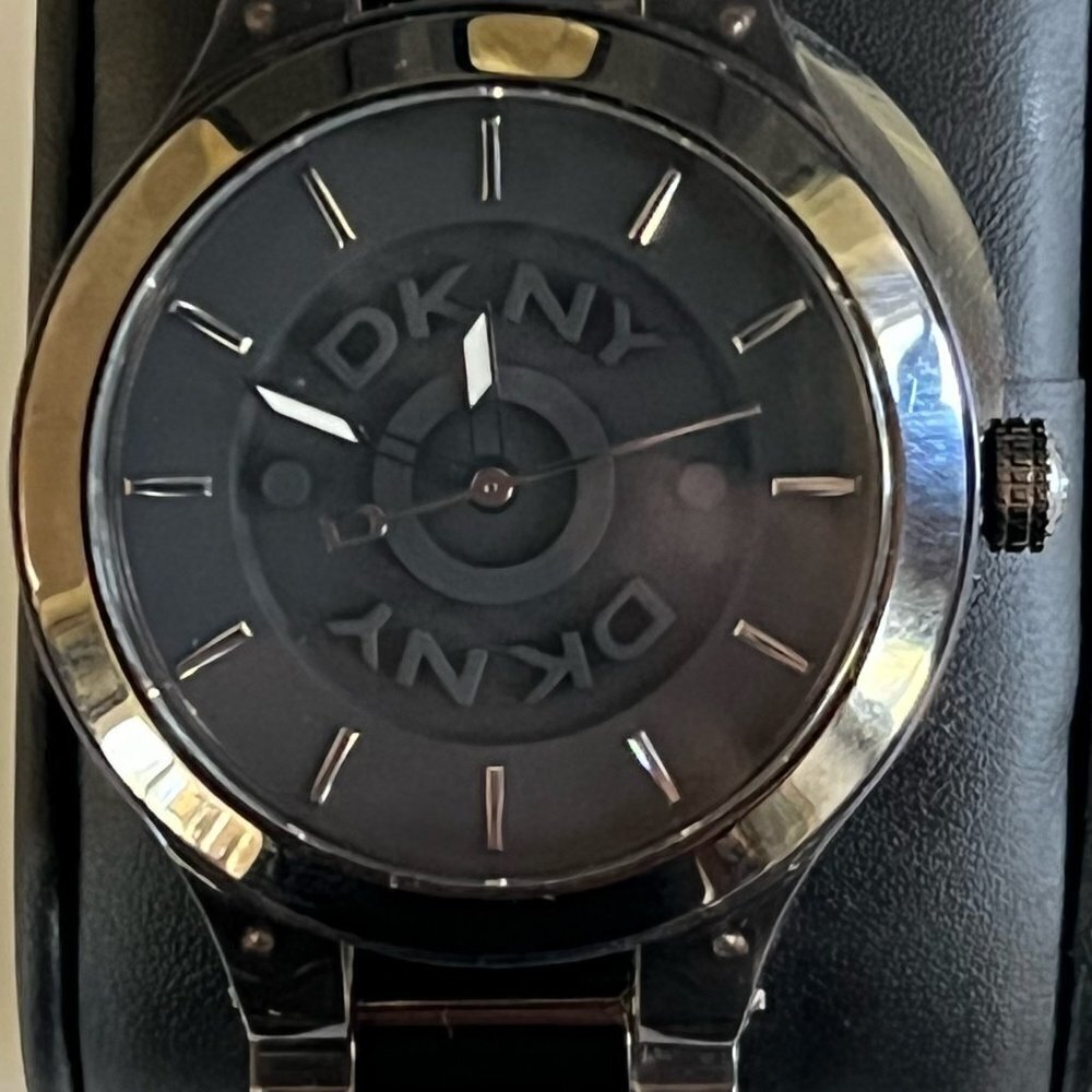 DKNY Smoke Black Dial Ladies Watch Working